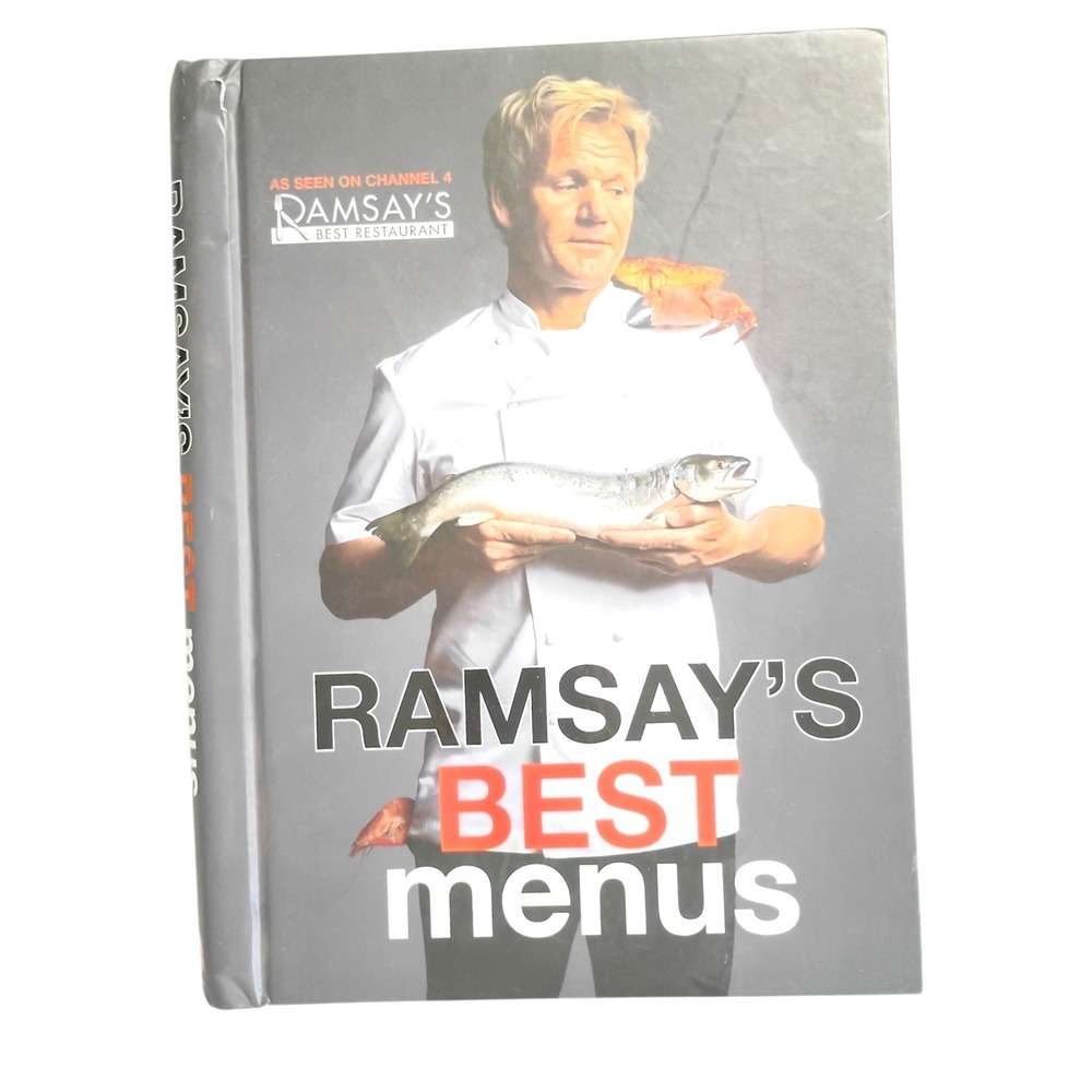 Gordon Ramsay's Best Menus Hardcover Cookbook Sliced Mix Match Recipes 2010